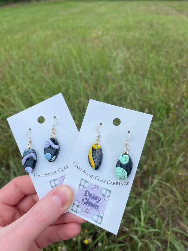 Abstract Pattern Hook Earrings - Image 5
