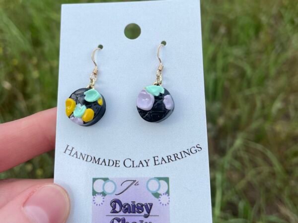 Abstract Pattern Hook Earrings