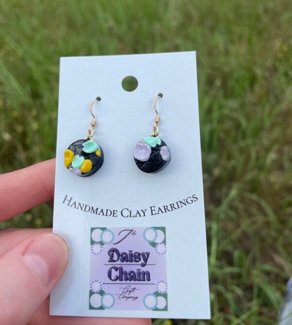 Abstract Pattern Hook Earrings