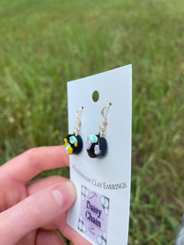 Abstract Pattern Hook Earrings - Image 3