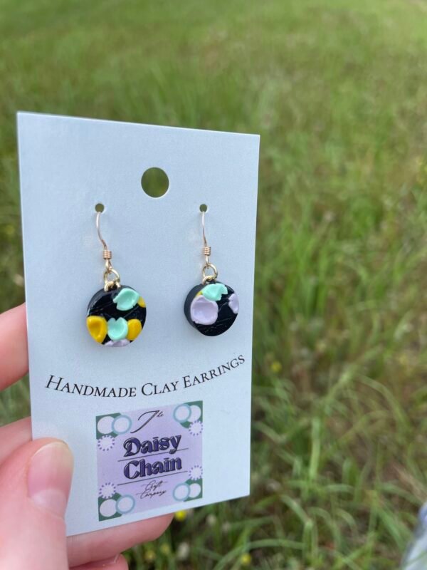 Abstract Pattern Hook Earrings - Image 2